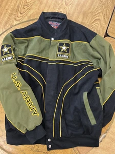 U.S. Services Brigade U.S. Army Canvas Jacket Size XXL Black/Green Recon - Picture 1 of 11