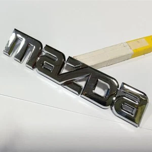 Chrome Silver Car Rear Trunk Lid Emblem Logo Badge for MAZDA 3 6 MIATA RX8 MX5 - Imagen 1 de 2