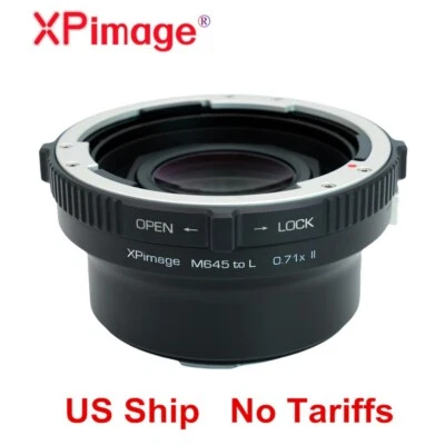 US SHIP XPimage 0.71x redutor focal para lente Mamiya 645 para câmera Leica L S5II - Imagem 1 de 4