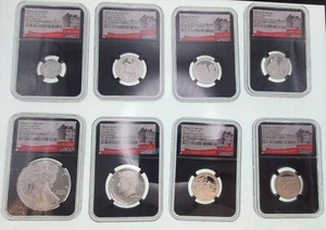 2017 Set prova argento edizione limitata edizione limitata NGC PF70 ultra cameo ASW - Foto 1 di 10