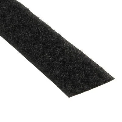 Klettband selbstklebend 16 mm x 8 m Flauschband schwarz - Bild 1 von 2