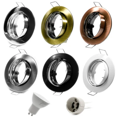 Einbaurahmen Deckenstrahler Einbaustrahler Einbauleuchte GU10 Schwenkbar Spot - Bild 1 von 4