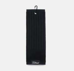 Titleist Trifold Cart Towel Black - Picture 1 of 2