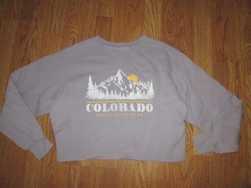 VETEMENTS Felpa donna HOLLISTER foderata in pile cropped taglia XS