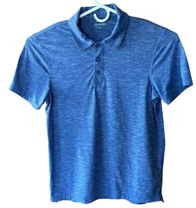 J. Crew Performance Polo Shirt Mens Medium Blue Golf  Short Sleeve Comfort - Picture 1 of 8