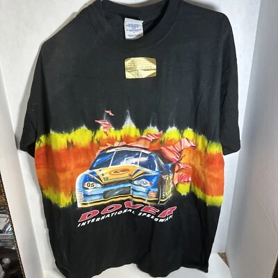 Vintage Dover International Speedway Hand-dyed SS Shirt Size Large 2-sided - Image 1 of 4