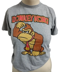 DONKEY KONG Boys' Gray Tee T-shirt Graphic size L 14/16 #APP - Picture 1 of 1