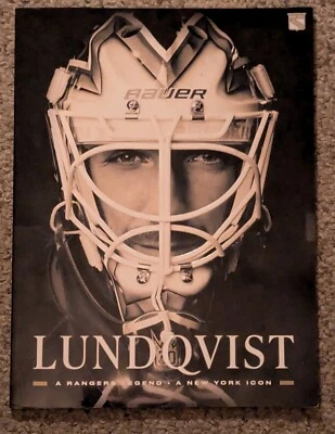 Libro conmemorativo de HENRIK LUNDQVIST Paperback NY Rangers retirando su número 30 Foto 1 de 3