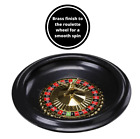 10 in Roulette Wheel Latout Set Pad Felt Chip Rake Mat for Casino Party Game