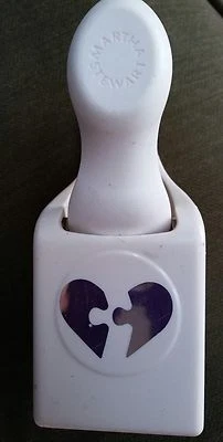 2 piece jigsaw puzzle heart USED martha stewart paper punch Valentine Wedding  - Image 1 of 4