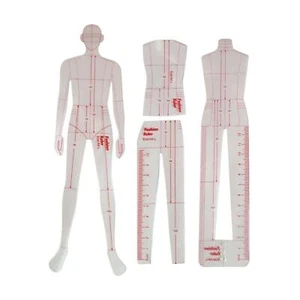 Fashion Drawing Template Ruler Models Fashion Illustration Rulers for suits - Picture 1 of 5