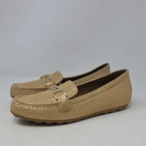 Naturalizer Demur strukturierte goldene Halbschuhe Größe 7 - Bild 1 von 6