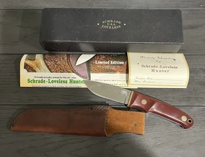 1975 Schrade Loveless RL-2 Drop Point Hunter w/ Sheath, Original Papers and Box - Picture 1 of 8