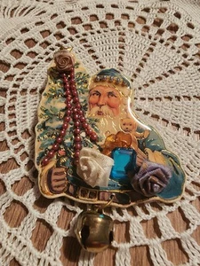 Creations By Francis Santa Claus Tree Presents Brosche Anstecknadel Handarbeit in USA - Bild 1 von 5