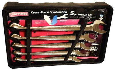 Juego de llaves combinadas Sears Craftsman EE. UU. Nos enorme SAE Cross Force 46527 NUEVO Foto 1 de 4