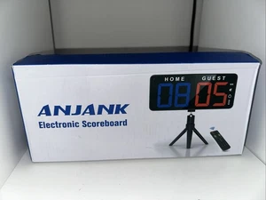 11 ZOLL große digitale LED-Anzeigetafel elektronischer Punktehalter Uhr mit Fernbedienung - Bild 1 von 3