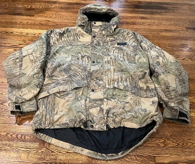 Gander Mountain Jacket Men M-XL Green Camo Realtree Climate+ Hunting Rainwear - Image 1 of 4