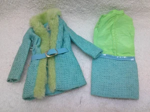 Vintage "Julia" Puppe blaue Jacke mit passendem Kleid - Bild 1 von 5