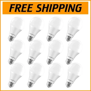 12 Pack A19 LED Bulbs - 100W Equivalent, Dimmable, Long Life, Energy Efficient - Picture 1 of 9