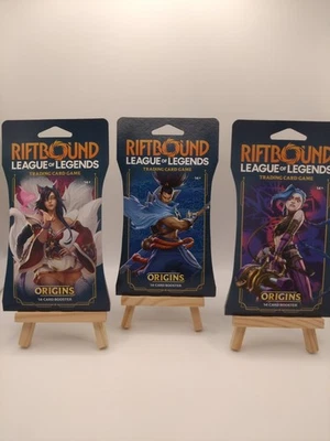 Riftbound Origins League of Legends TCG Sleeved Booster Packs Art Set (3 Packs) - Image 1 of 2