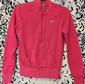 Nike The Athletic Dept Caliente Rosa Cuarto Cremallera Sudadera Mujeres Pullover Talla Pequeña - Imagen 1 de 6
