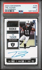 2023 Panini Contenders Ticket RPS Tre Tucker #136 PSA 9 MINT Rookie Auto RC - Picture 1 of 2