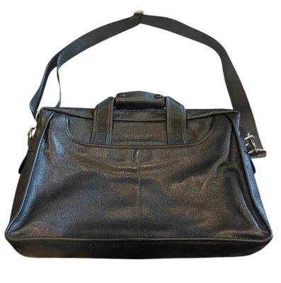 BOSTANTEN - Cuero Guijarro Negro - Maletín de Negocios / Bolso de Hombro Mensajero Foto 1 de 4