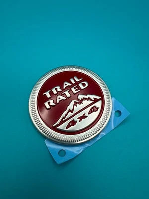 OEM 2014 - 2018 Jeep Cherokee Front Fender Emblem Medallion Badge RED 68194480AA - Image 1 of 4