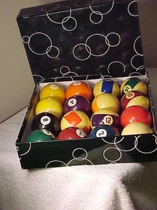 Juego completo de 16 bolas de billar vintage para mesa de billar - Imagen 1 de 5