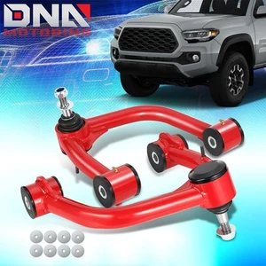 For 2005-2024 Toyota Tacoma 4WD 2-4" Lift Red Steel Front Upper Control Arms - Picture 1 of 5