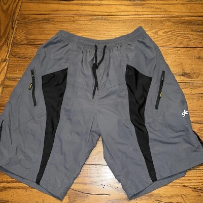 Pantalones Cortos Ligeros Acolchados Santic Para Hombre Talla M Gris y Negro Bicicleta Ciclismo Foto 1 de 4