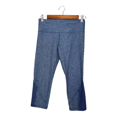 Leggings capri recortados Scorpio Sol para mujer talla XS azul jaspeado pantalones Foto 1 de 4