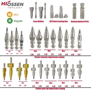Dentallabor Analog Transfer Abformung geschlossen offen Tray passt Osstem Hiossen ET M/R - Bild 1 von 142