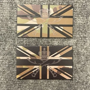 Union Jack Flag IR Style Royal Gurkha Rifles Multicam Morale Patch 85mm x 50mm - Picture 1 of 6