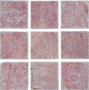 Fliese Travertin Naturstein rose Natursteinfliese Rosso Antike Optik Bodenfliese - Bild 1 von 4