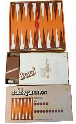 1973 WHITMAN BACKGAMMON GAME COMPLETE VINTAGE 4832 MADE IN USA - Image 1 of 4