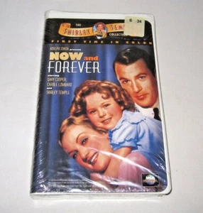 Vintage The Shirley Temple Collection Now and Forever VHS-blaues Filmsiegel auf der Rückseite - Bild 1 von 3