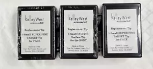 Kelley West Microderm 360 Replacement Tip Super Fine Coarse Lot 3 Face Body New - Picture 1 of 11