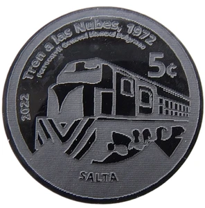 ARGENTINA - ADPNA 5 CENTAVOS 2022 TREN LAS NUBES 32mm POLÍMERO COMPUESTO UNC - Imagen 1 de 2