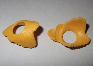 04915V, 2x Kragen, Fellkragen, Fell, ocker - Picture 1 of 1