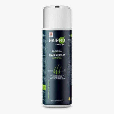 HAIRMD PROFESSIONAL HairMD Transplant Clinical Repair Shampoo - 250ml Biotin Shampoo for Hair Growth