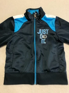 Nike Track Jacket Kids Boy's Small 5 Full Zip Just do It Basketball Active - Picture 1 of 4