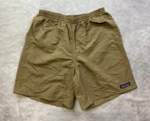 Patagonia Shorts Baggies Longs Swim Trunks Lined Pockets Beige Sz Small - Picture 1 of 7