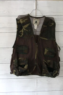 Northwest Territory Hunting Vest Mens XL Green Camo Mesh Ammo Pockets - Image 1 of 4