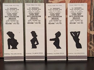 1955 VINTAGE MATCHBOOK COVER 4 PIECE LOT 15th R.M.S. CONVENTION LA CALI GIRLIE - Picture 1 of 4