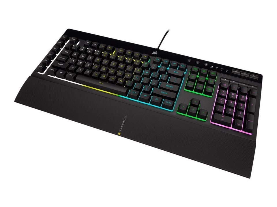 Corsair K55 RGB PRO Gaming-Tastatur, Deutsch - Schwarz (CH-9226765-DE) B-Ware - Bild 1 von 1