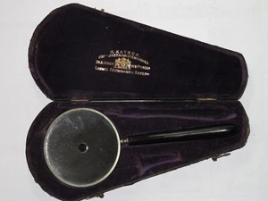 RARE 1900s Doctors Hand Mirror w/ Case - Bavaria Prince Ludwig Ferdinand GERMANY - Picture 1 of 20