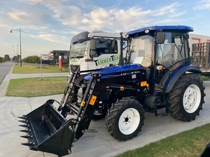 Lovol M704 70hp Tractor, Front end Loader, Syncro Gearbox, Aircon Cabin + More - Picture 1 of 11
