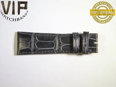 OEM Authentic IWC SANTONI ONE SHORT PART strap 22 mm croco BLACK color - Image 1 of 2