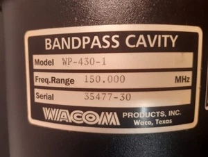 Bandpass / Bandsperrfilter / Tonnenfilter Band Reject cavity for VHF - Zdjęcie 1 z 4